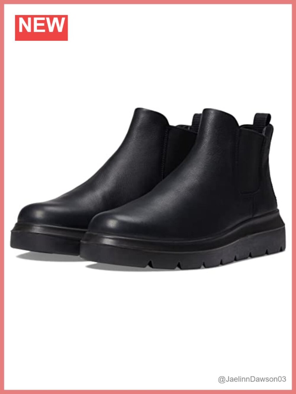 Water Resistant Leather Chelsea Boots Ankle Mid Top Pull On